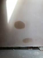 Help understand damp on dot and dab area