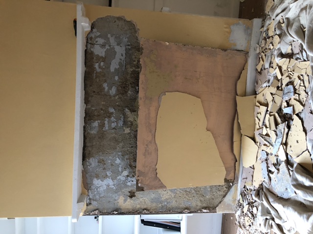 Type of render on Victorian fireplace?