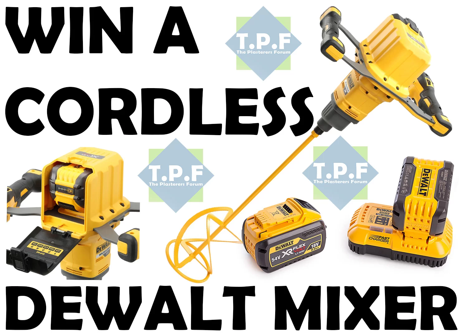 Win A Dewalt Cordless Mixer