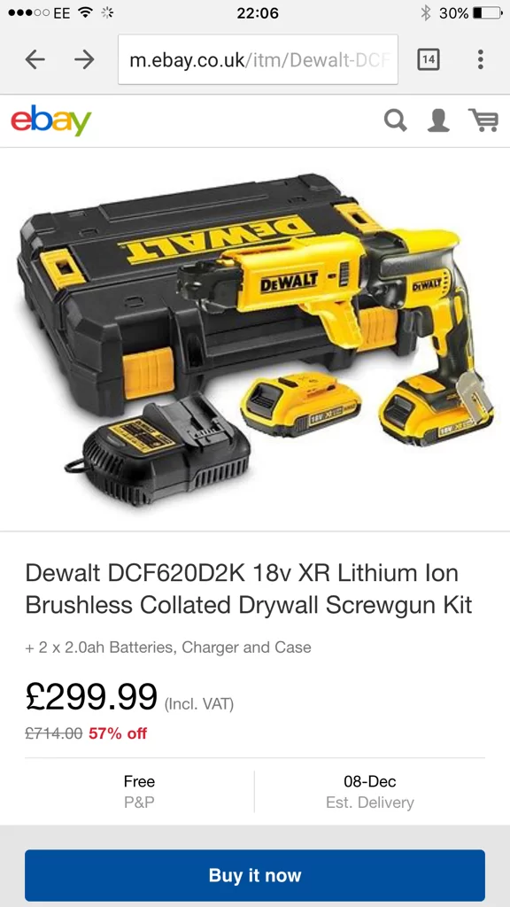 New dewalt screw gun