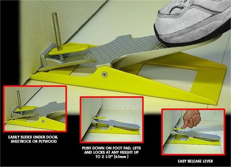 Self locking board lifter