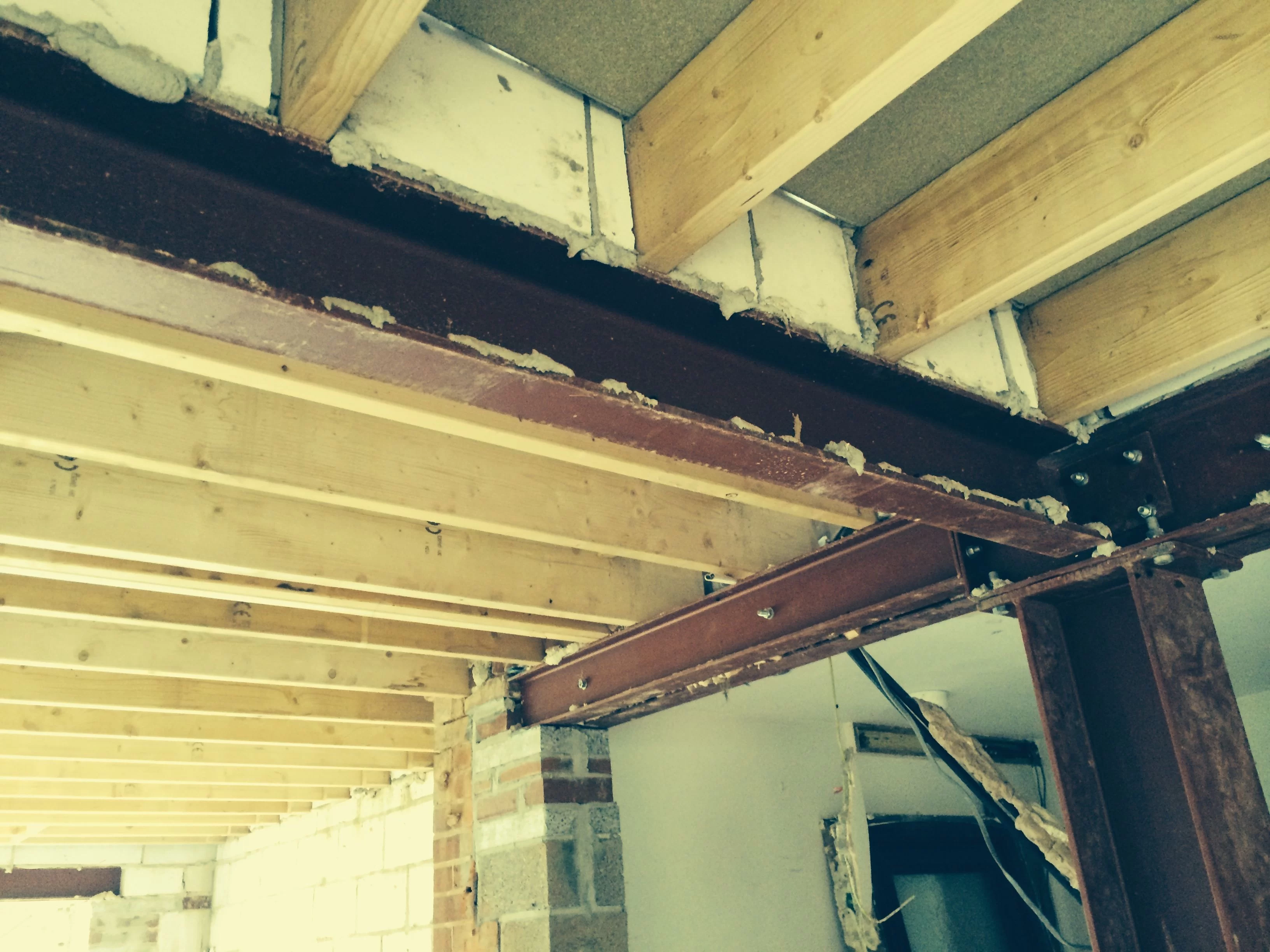 which plasterboard and how to enclose steel beams