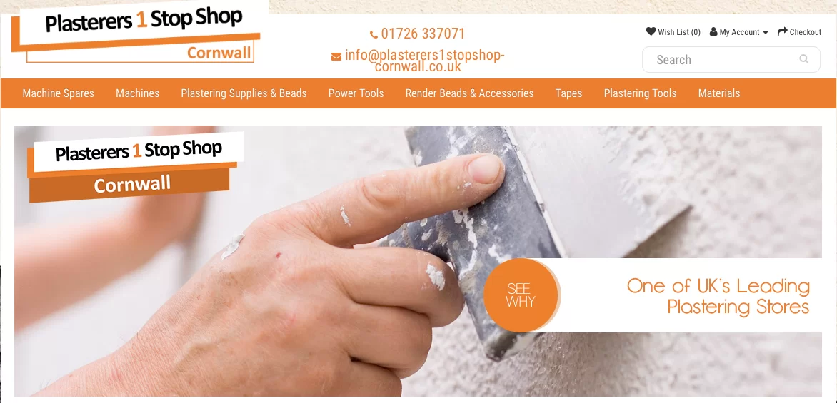 Plasterers 1 Stop Shop (Cornwall) Ltd