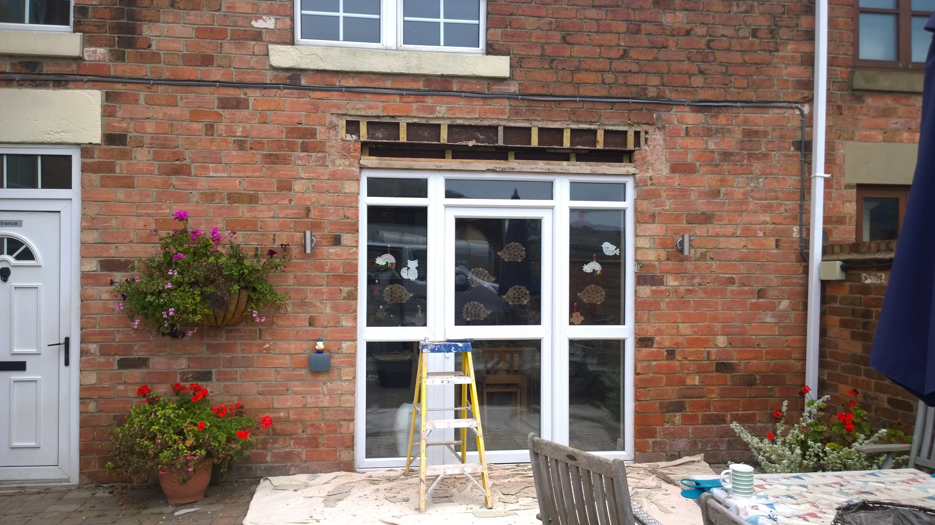 Farmhouse lintel patch up