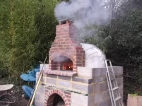 Render a Pizza oven semi-circular roof question