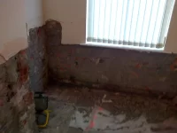 Problem after damp proofing