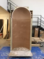 plaster to curved wall