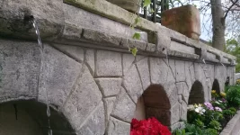 Wallcrete terraced flower beds