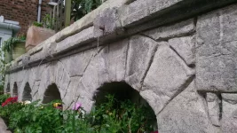 Wallcrete terraced flower beds