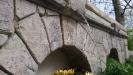 Wallcrete terraced flower beds