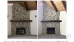 Plaster fireplace