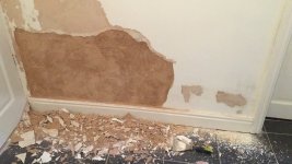 Efflorescence on plaster