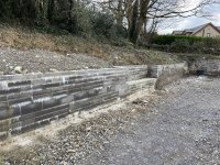 Rendering Retaining Wall No Damp Protection