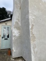 2.5 years old lime render crumbling away... advice appreciated