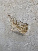 2.5 years old lime render crumbling away... advice appreciated