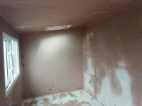 My plastering work today