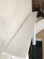 Plastered wall has a curve
