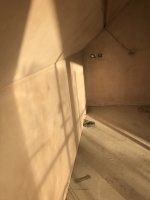 Glancing / critical lighting or plastering issue?