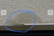 Parex damp spots?