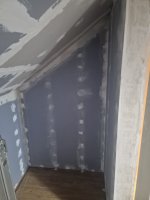 Plastering over fresh plaster