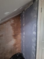 Plastering over fresh plaster