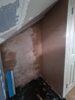 Plastering over fresh plaster