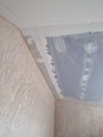 Plastering over fresh plaster