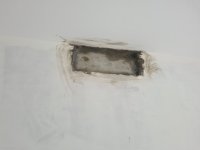 Damp upstairs wall