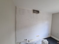 Damp upstairs wall