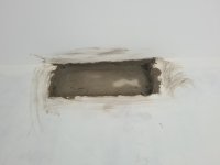 Damp upstairs wall