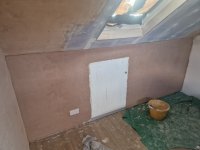 Plastering over fresh plaster