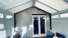 Rendering above French doors / windows